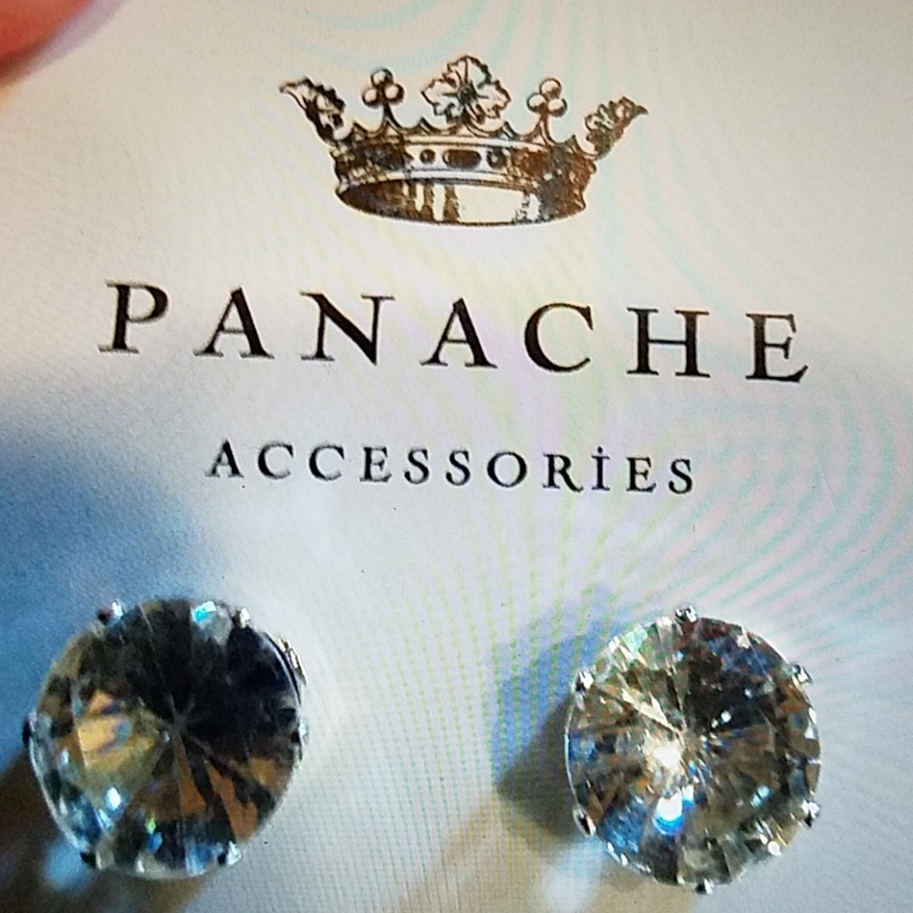 Panache faux diamond earrings